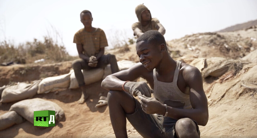 Cobalt miners in DRC